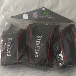 NFL Patriots Black and Red Head Covers